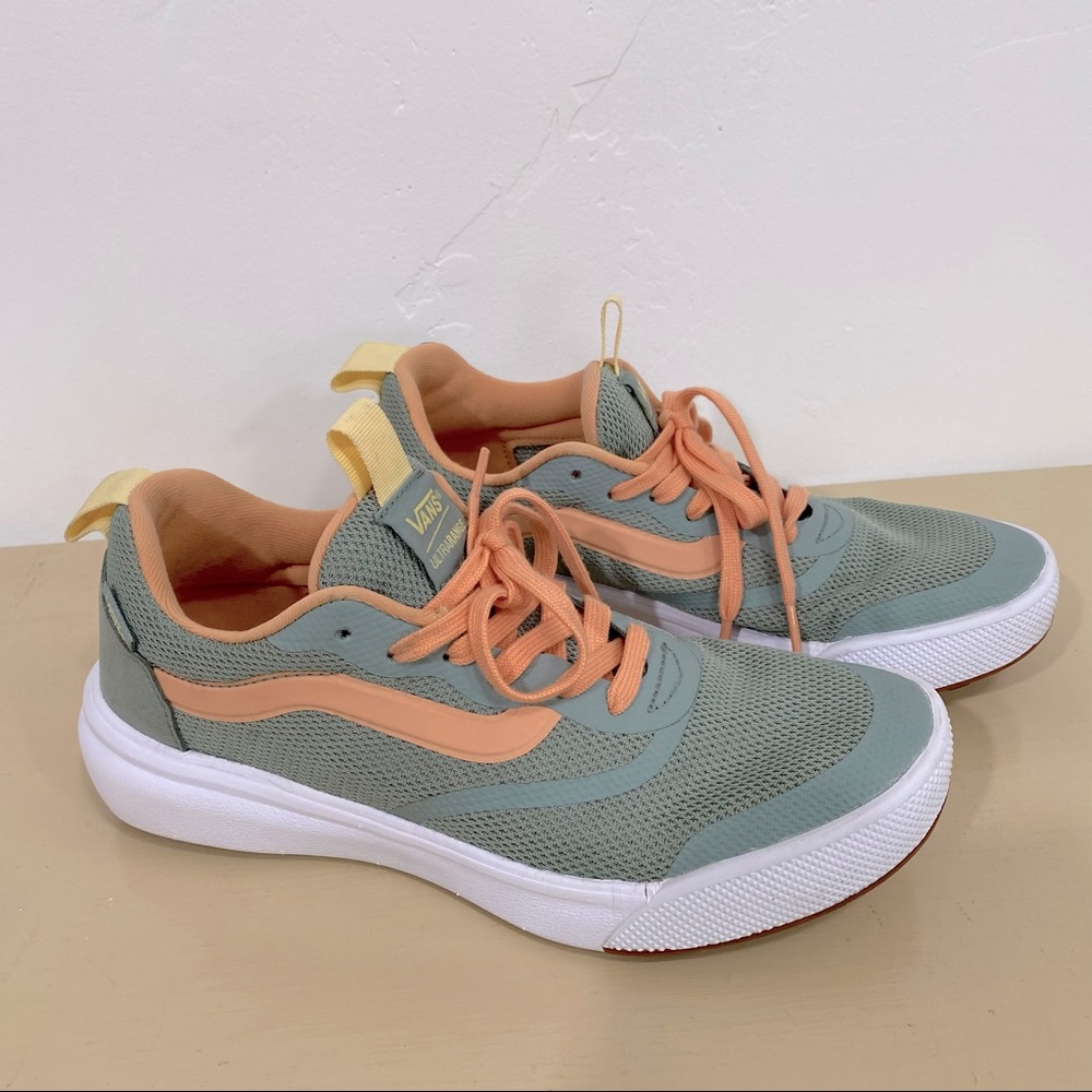 Van’s UltraRange Rapidweld Shoes Coral and Mint
